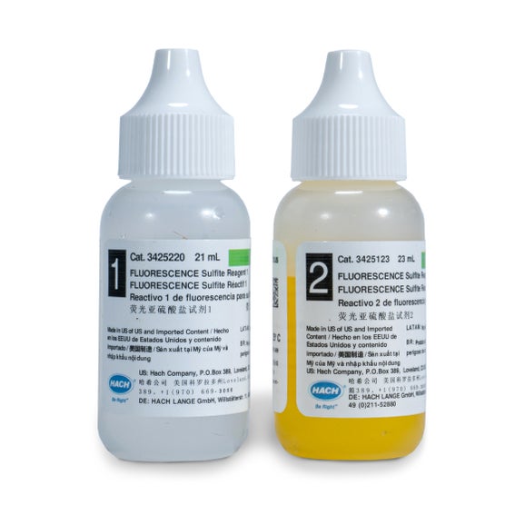 Kit di rabbocco, reagente per test a fluorescenza per solfito ULR, 6 - 500 µg/L (ppb), 100 test