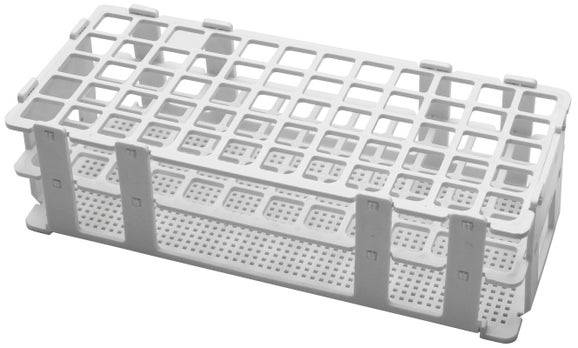 Rack, cuvetta per analisi, in polietilene, 30 mm (diam. est.), 21 fori