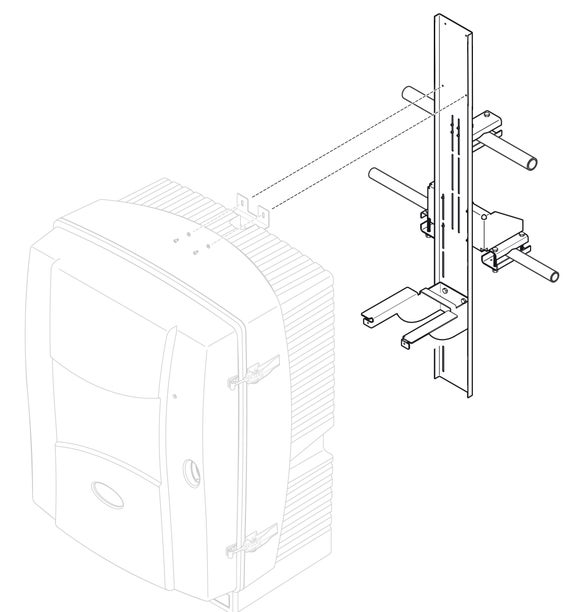 Kit di montaggio su ringhiera per analizzatore SC con controller SC