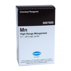 Reagenti Chemkey per intervalli di misura alti di manganese (confezione da 25)