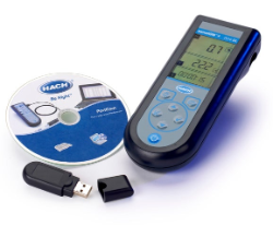 Misuratore di ossigeno disciolto portatile Sension+ DL DO6 con registratore dati e accessori