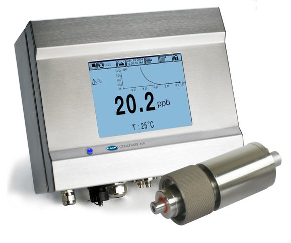 Kit del sensore LDO Orbisphere K1100, 0-40 ppm, controller 410, camera di flusso da 6 mm, montaggio a parete