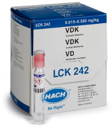 Test in cuvetta per dichetoni vicinali, 0,015 - 0,5 mg/kg diacetile