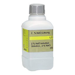 Soluzione NaCl 2%, 250 mL per test con batteri luminescenti