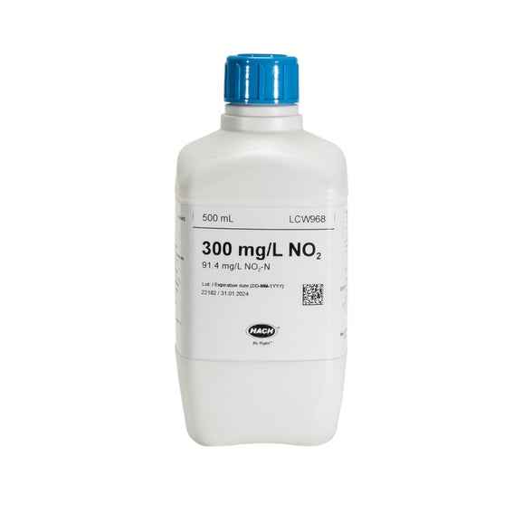Standard di nitrito, 300 mg/L NO₂ (91,5 mg/L NO₂-N), 500 mL