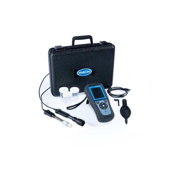 Multimetro portatile HQ4200 con elettrodo pH in gel ed elettrodo per ossigeno disciolto, cavi da 1 m